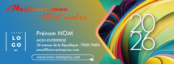 Signature vœux par mail design